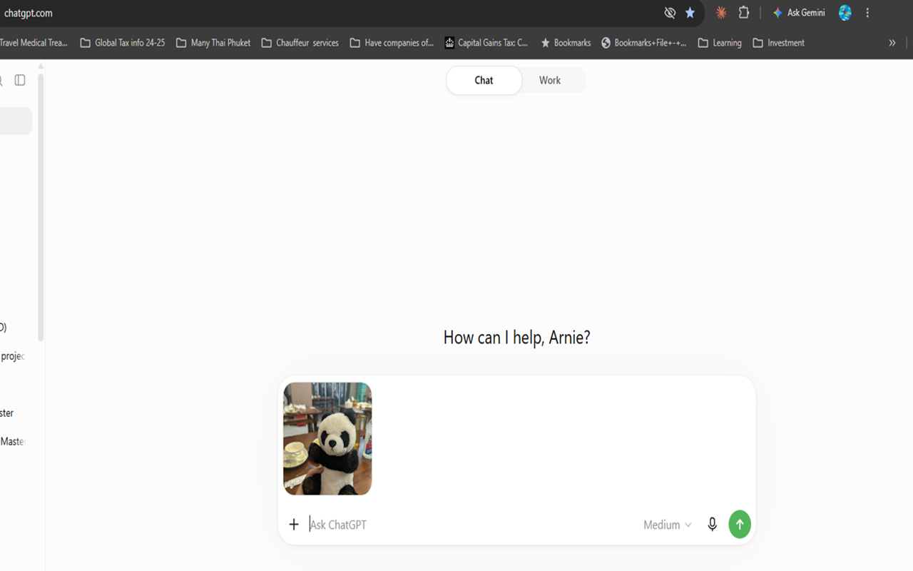Start with an image in your ChatGPT or Claude conversation.
